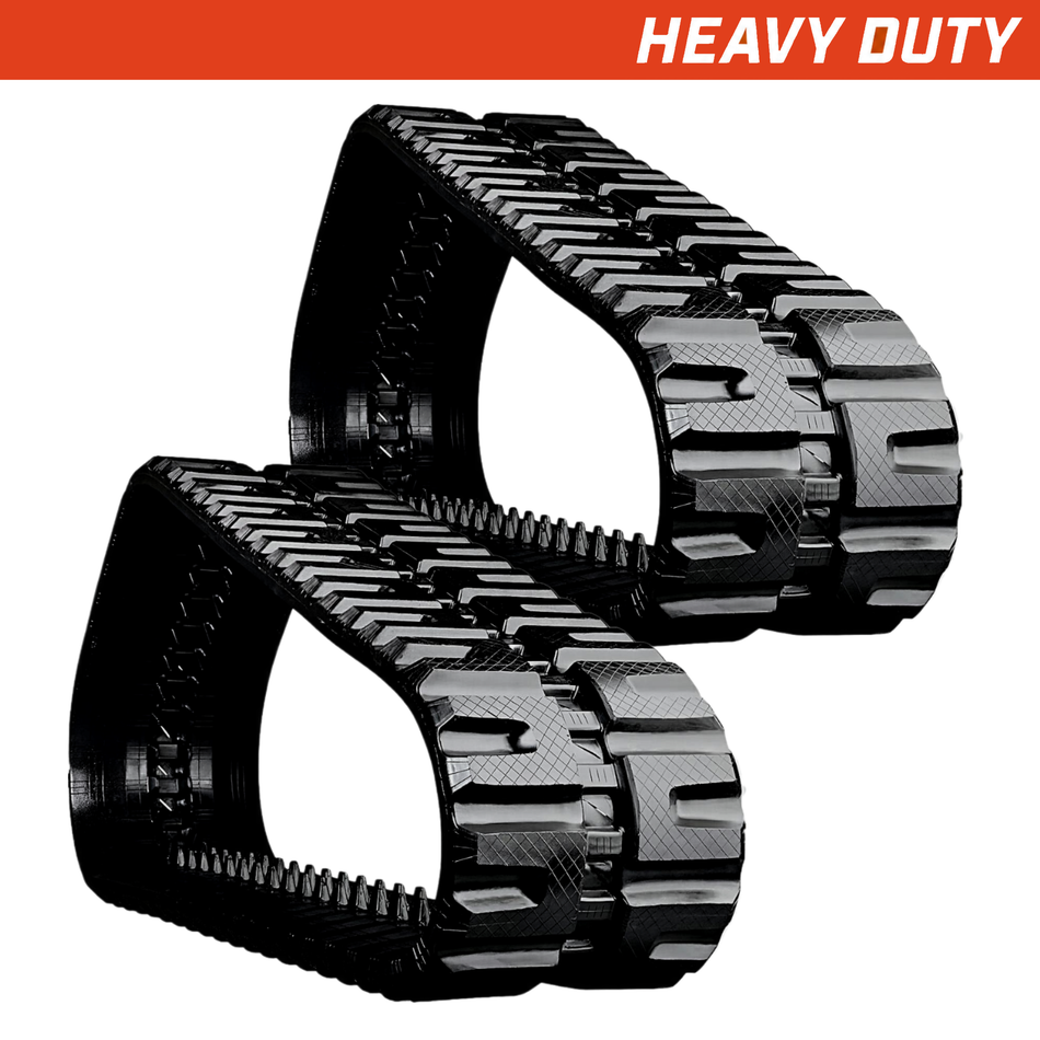 Set of 2 300x86x48 heavy-duty CTL rubber tracks C tread pattern