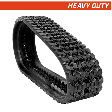 450x86x53 heavy duty CTL rubber tracks zig-zag tread pattern, one track