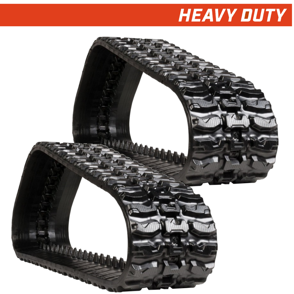 Set of 2 450x86x52 heavy-duty CTL rubber tracks XT tread pattern