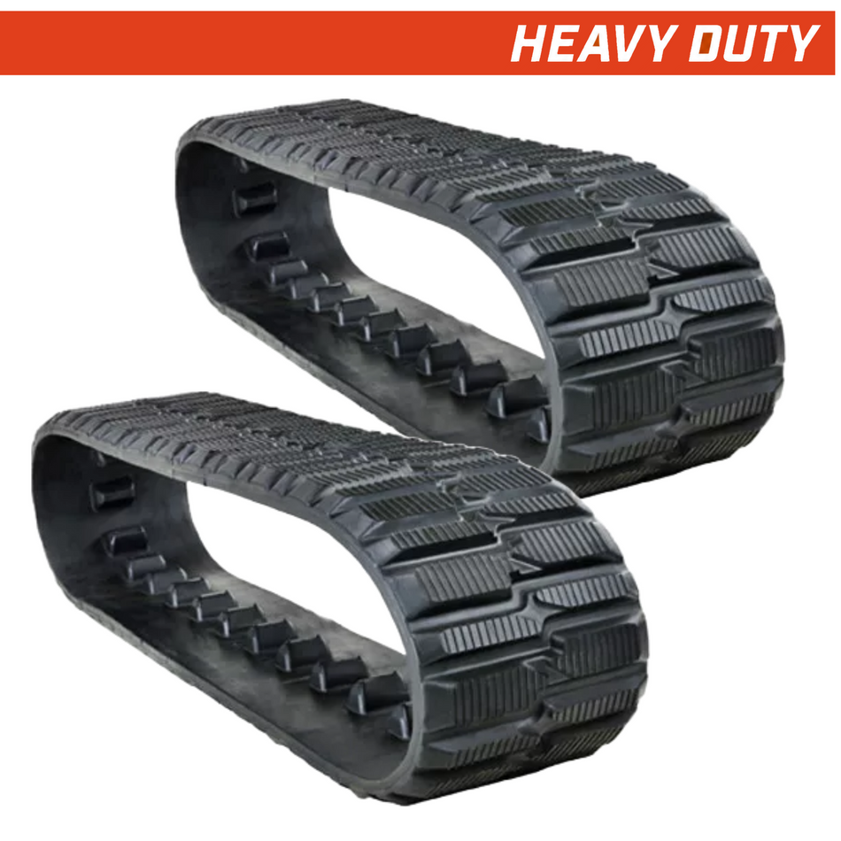 Set of 2 250x88x37 heavy-duty toro-dingo rubber tracks, multi-bar tread pattern