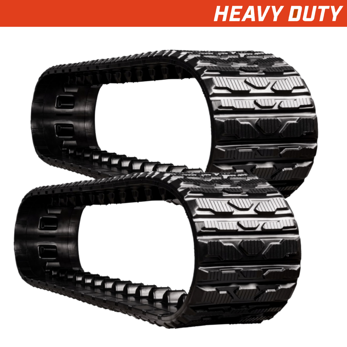 Set of 2 250x88x28 heavy-duty toro-dingo rubber tracks, multi-bar tread pattern