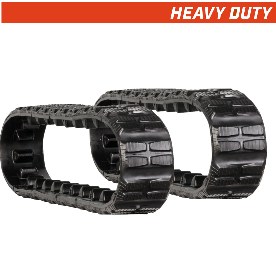 Set of 2 250x88x28 heavy-duty toro-dingo rubber tracks, butterfly pattern