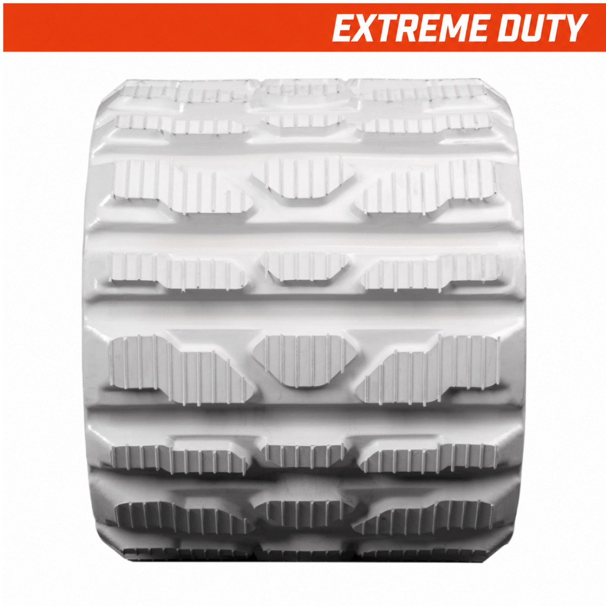 250x88x37 extreme-duty mini-excavator rubber track, multi-bar tread pattern