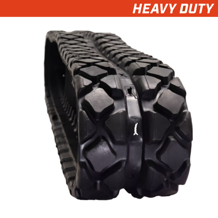 180x72x41 heavy-duty mini excavator rubber tracks, diamond tread pattern.