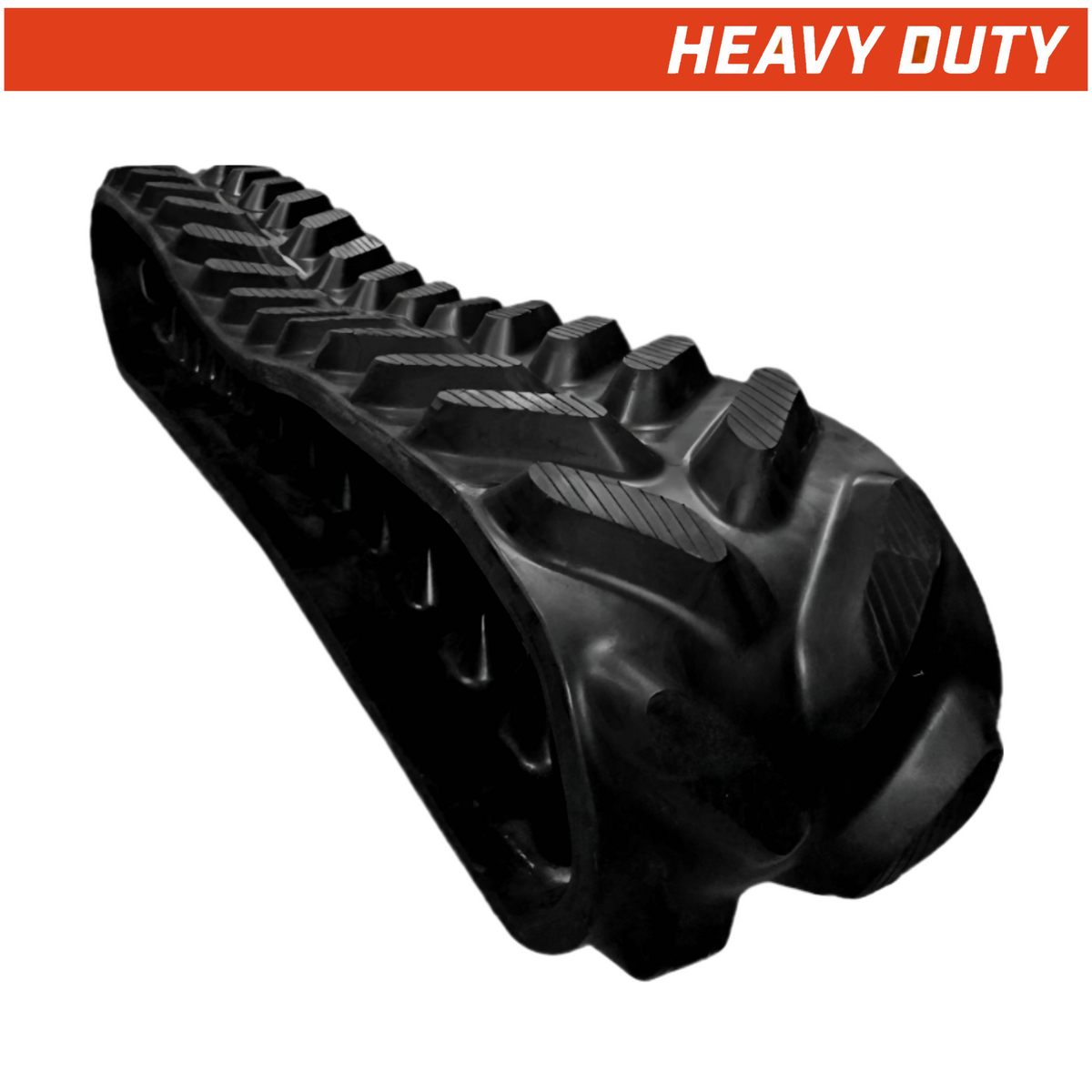 300x127x32 heavy duty mini excavator rubber track, aggressive directional tread pattern