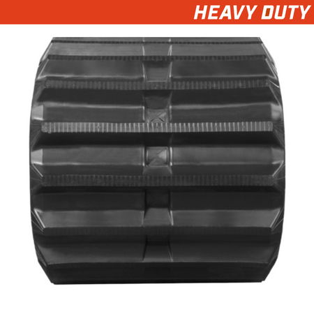  350x100x53 heavy-duty mini excavator rubber tracks, straight-bar tread pattern