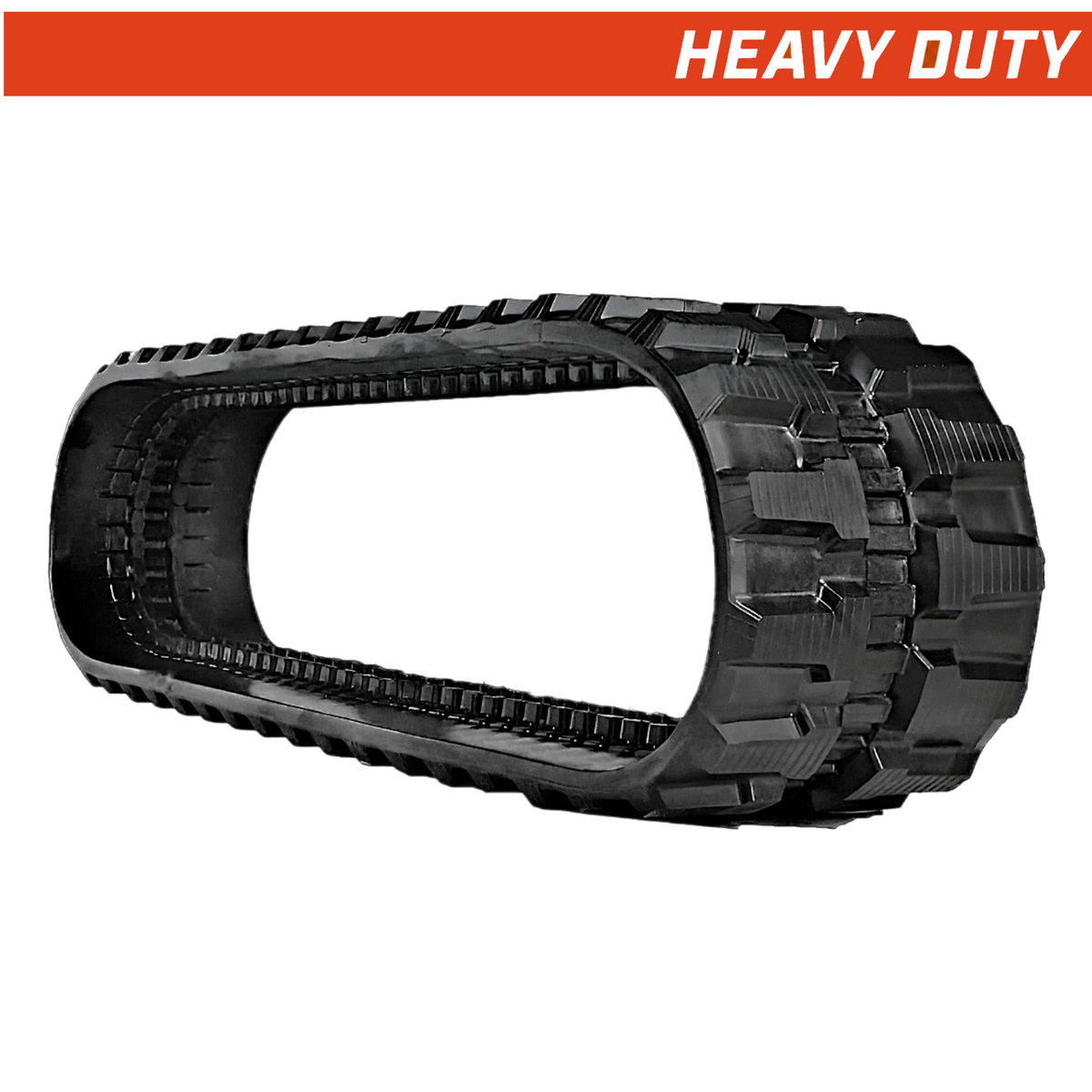 320x52.5x74 heavy-duty mini excavator rubber track, block tread pattern