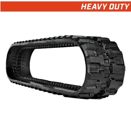 320x52.5x74 heavy-duty mini excavator rubber track, block tread pattern