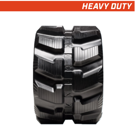 400x72.5x82 heavy-duty mini excavator rubber tracks, directional-block tread pattern