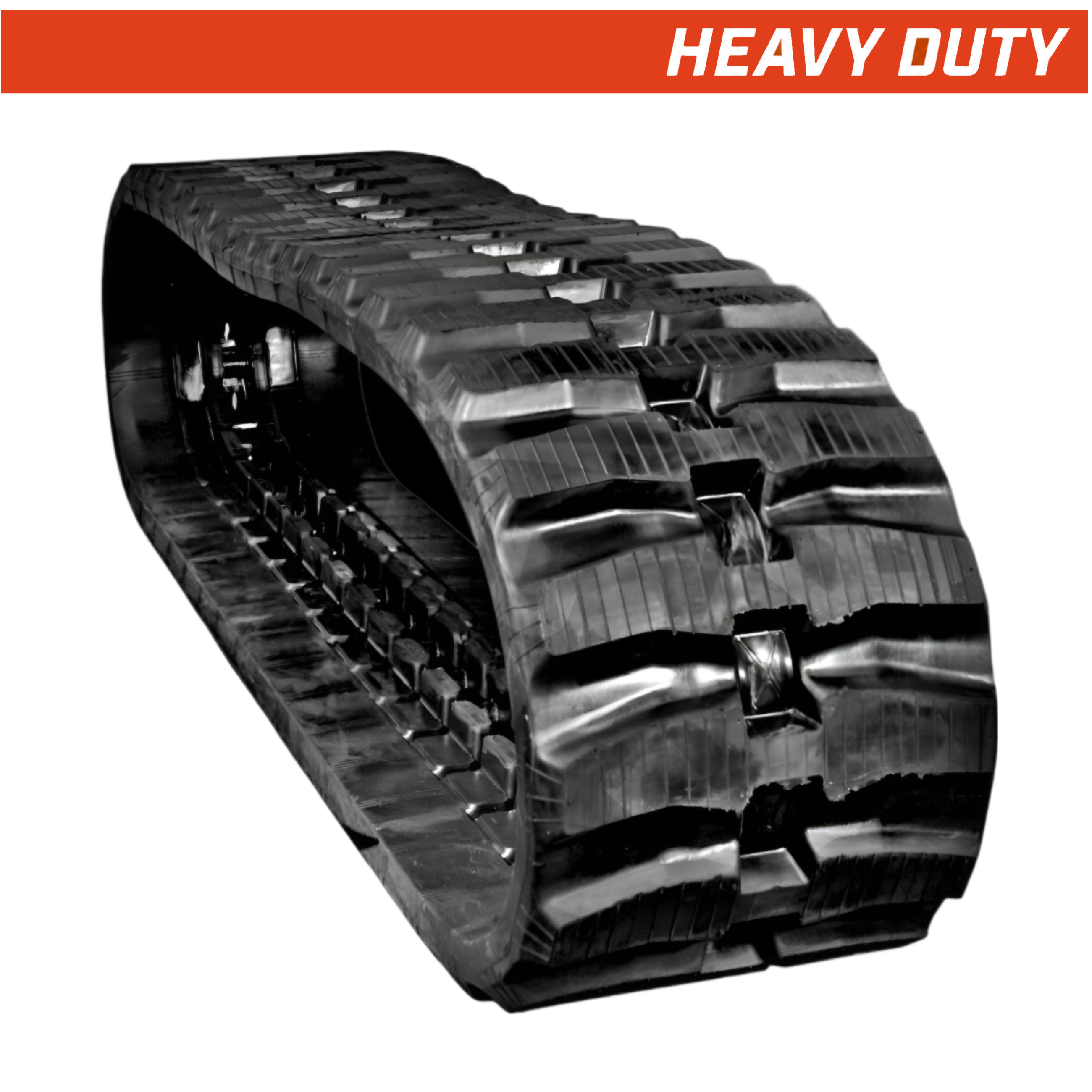 370x107x41 heavy duty mini excavator rubber tracks, directional carrier style tread pattern