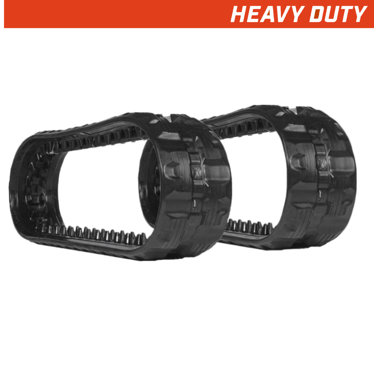 Set of 2 180x72x39 heavy duty mini excavator rubber tracks C tread pattern