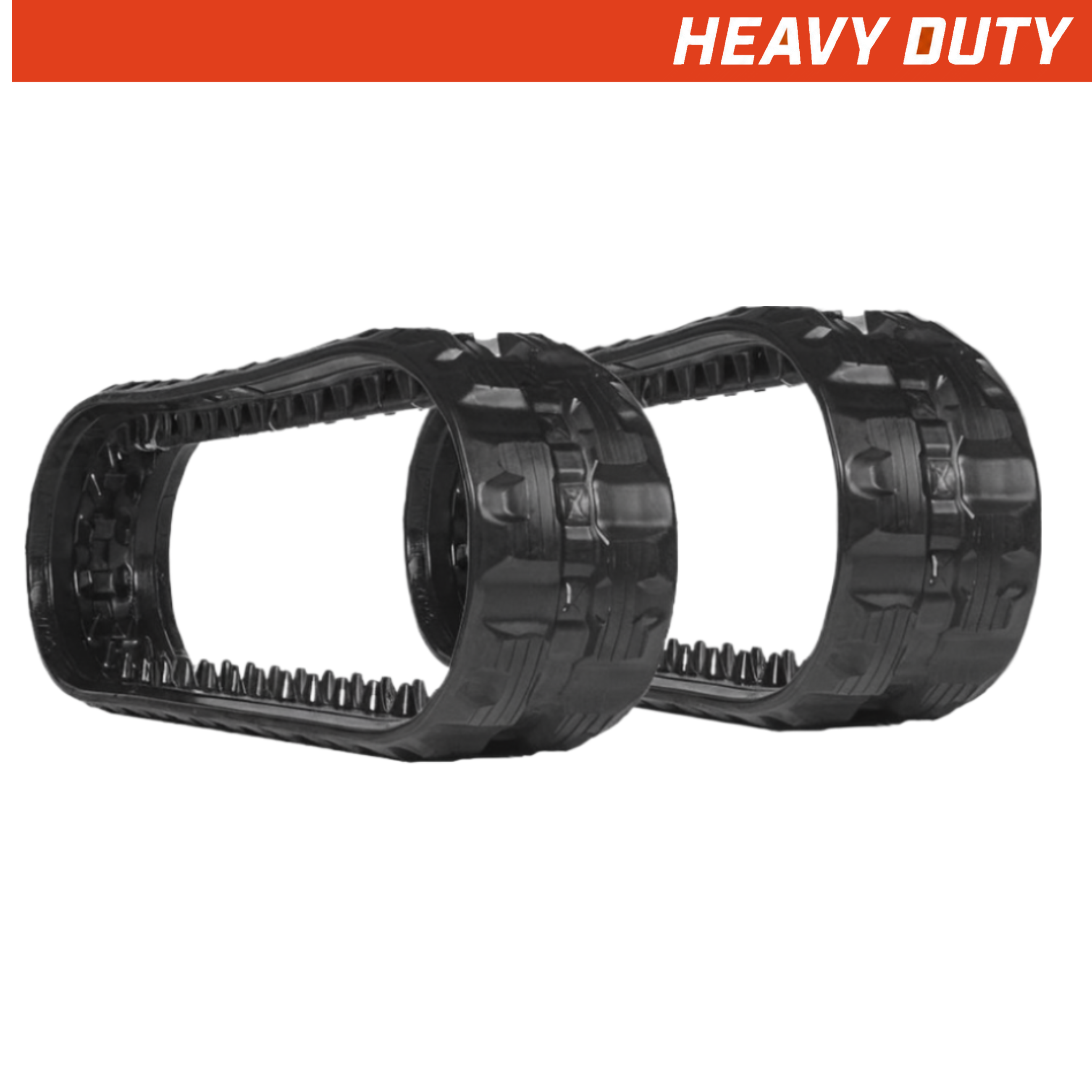 Set of 2 180x72x39 heavy duty mini excavator rubber tracks C tread pattern