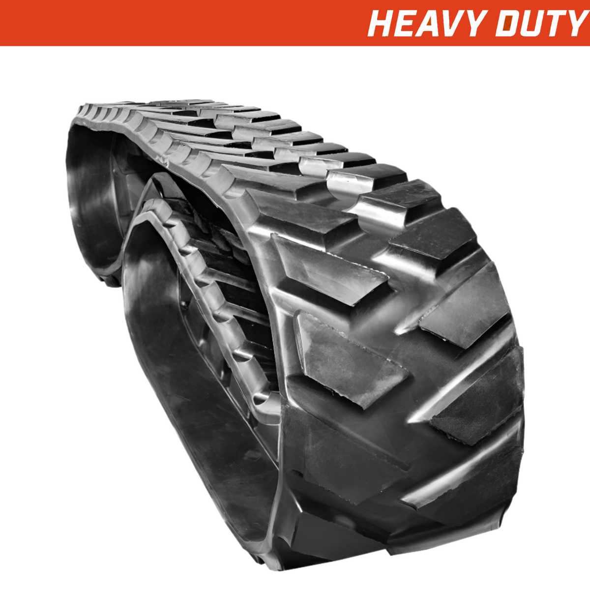 460x225x36 heavy-duty mini-excavator rubber tracks, directional paver tread pattern