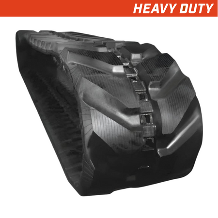 500x92x82 heavy-duty excavator rubber track, block tread pattern