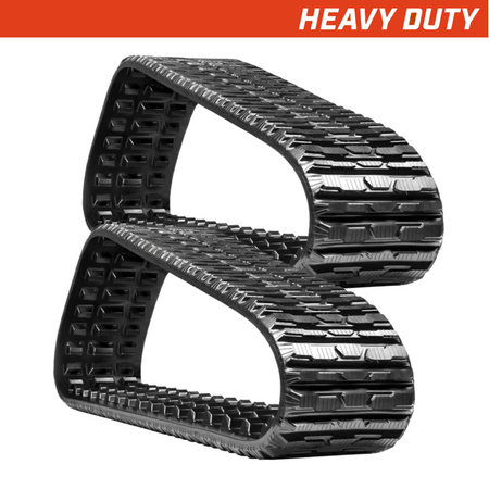 Set of 2 457x101.6x56 / 18x4x56 heavy-duty MTL rubber tracks,multi-bar tread pattern