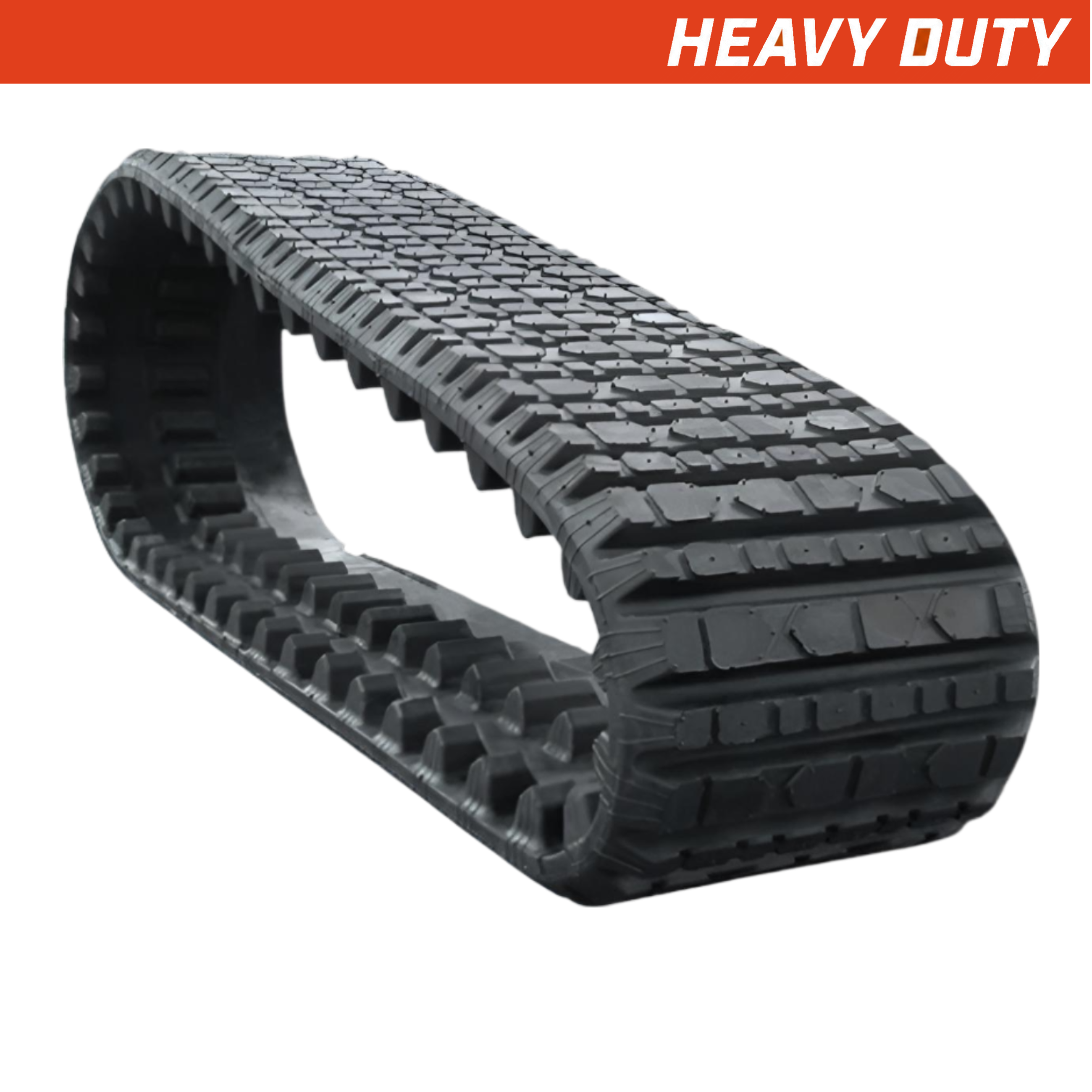 381x101.6x51 / 15x4x51 heavy-duty MTL rubber track, multi-bar tread pattern, one track